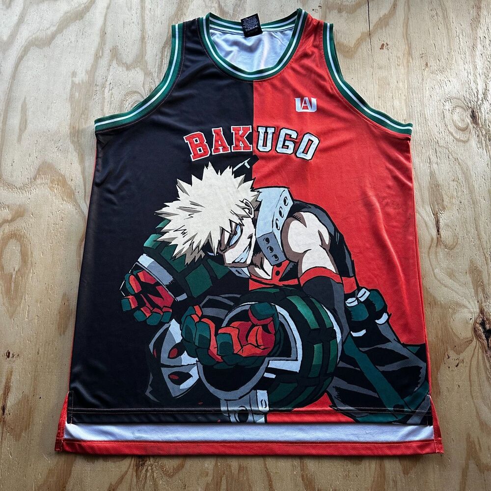 Hot Topic Bakugo My Hero Academia Basketball Jersey - XL